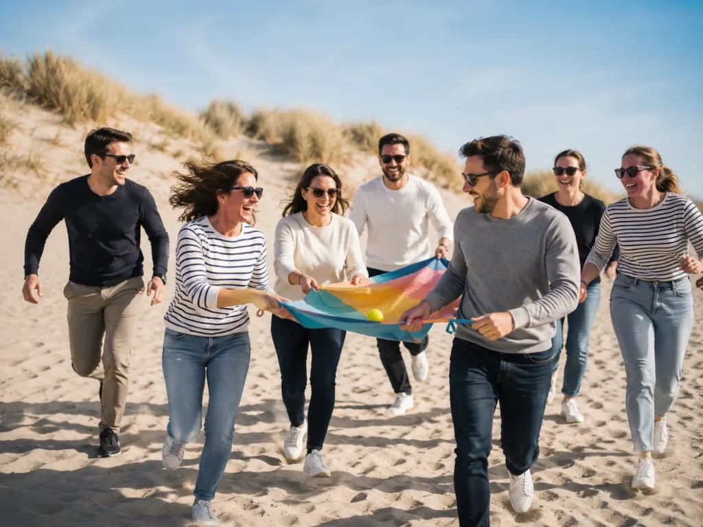 Team building à La Baule — équipe d'entreprise au Hangar de la Baule